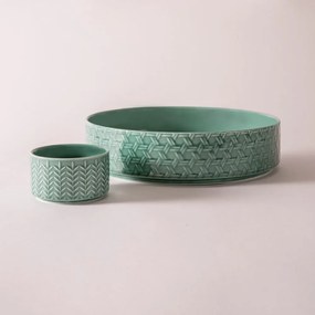 Set di 2 ciotole in porcellana turchese ø 30 cm Heath Jade - Ladelle