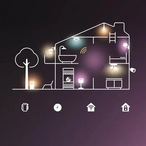Philips - Lampada da esterno LED RGB dimmerabile Hue LUCCA 1xE27/8,1W/230V IP44