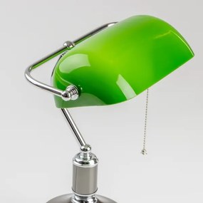 Brilagi - Lampada da scrivania BANK OFFICE 1xE27/60W/230V nera/argento/verde