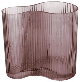 Vaso in vetro marrone scuro Allure Wave - PT LIVING