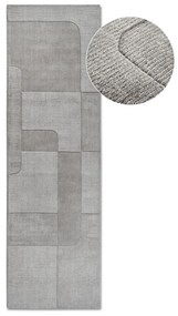 Passatoia grigia in lana tessuta a mano 80x250 cm Charlotte - Villeroy&amp;Boch