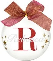 Pallina natale con nome Rebecca 10cm