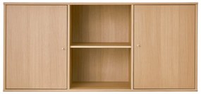 Cassettiera bassa a sospensione in rovere naturale 133x61 cm Mistral - Hammel Furniture
