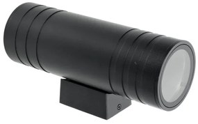 Applique da esterno 2xGU10/35W/230V IP54 arrotondato nero