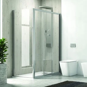Kamalu - Cabina doccia 100X80  apertura scorrimento KP3000S
