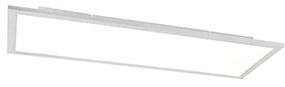 Plafoniera in acciaio 80 cm incl. LED con telecomando - Live