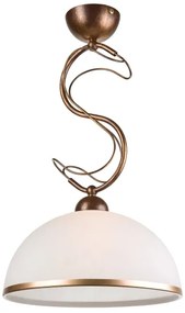 Lampadario a stelo COBRA 1xE27/60W/230V diam. 30 cm bronzo/patina