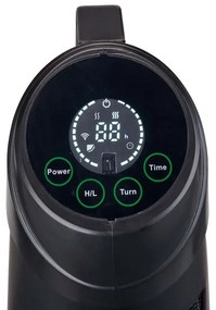 Nedis HTPA21BKW - Elemento riscaldante per esterni SmartLife 600/1200W/230V Wi-Fi Tuya IP24