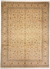 Cashmere Silk Tappeto orientale 280x370 Beige (Indian) Annodato A Mano