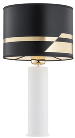 Argon 4232 - Lampada da tavolo ALMADA 1xE27/15W/230V nero/bianco/ottone