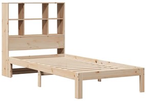 Letto libreria senza materasso 90x200 cm legno massello pino