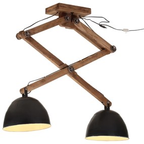Lampada Da Soffitto 25 W Nera 29x18x85 Cm E27 /