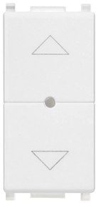 Interruttore unipolare comando tapparella connesso IoT bianco Plana smart VIMAR bianco