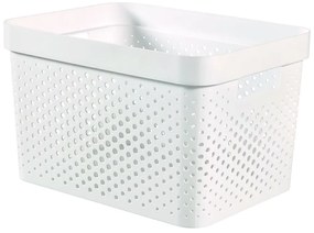 Cestino bianco Dots, 17 L Infinity - Curver
