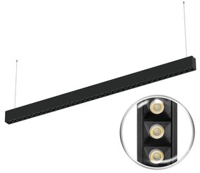 Lampada Sospesa LED 40W 120cm, UGR16 DALI2, PHILIPS Certadrive - Bianca o nera Colore Bianco Variabile CCT, Colore del corpo Nero