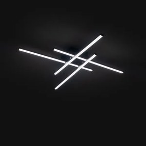 Brilagi - Plafoniera a LED STRIPES LED/37W/230V nera