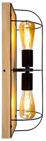 Plafoniera scandinavo Plafoniera scandinavo Pescatore 2 x E27 nero IP20, 2XE27