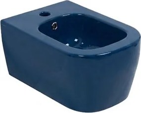 Bidet sospeso blu lucido tuttoevo OLYMPIA CERAMICA L 36 x H 53 x P 53 cm