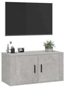 Mobile porta tv a parete grigio cemento 80x34,5x40 cm