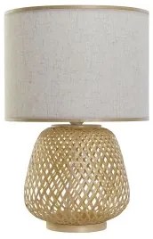Lampada da tavolo DKD Home Decor Marrone Naturale Bambù 50 W 220 V 32 x 32 x 49 cm