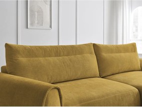 Divano angolare in giallo ocra Aden – Bobochic Paris