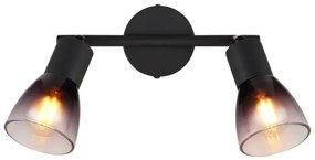 Globo 54312-2 - Faretto SATELLA 2xE14/25W/230V nero