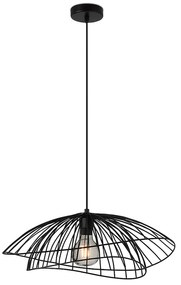 Sospensione Contemporanea Adelaide In Metallo Nero 1 Luce E27