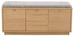 Panca in colore naturale effetto rovere 106 cm Confetti - Rowico