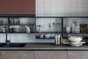 Cucina Moderna Icon Swing con isola snack modulare