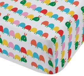 Lenzuolo con angoli per bambini per letto matrimoniale 135x190 cm Curious Caterpillar – Catherine Lansfield