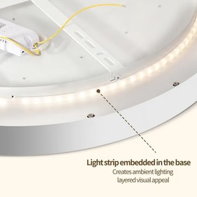 Brilagi - Apparecchio dimmerabile LED GLASS POOL DOUBLE LED/48W/230V 40 cm bianco + telecomando