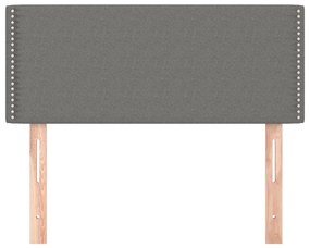 Testiera grigio scuro 90x5x78/88 cm in tessuto