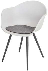 Sedia da giardino in plastica grigia Zara - Garden Pleasure