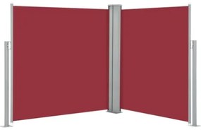 Tenda da Sole Laterale Retrattile Rossa 160x600 cm