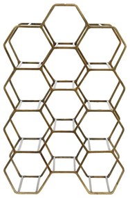 Portabottiglie in metallo color bronzo per 12 bottiglie Salbris - Light &amp; Living