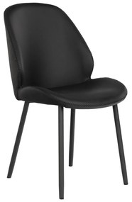 Sedie da pranzo nere in un set di 2 Monte Carlo - House Nordic