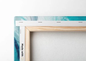 Quadro su tela – Piume verdi