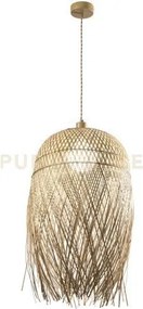 Lampadario a sospensione bahamas in bamboo 1 luce attacco e27 max  ...
