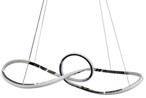 Lampadario LED a sospensione con filo MARCO LED/42W/230V cromo lucido