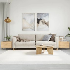 Tavolini Salotto 2pz Rovere Sonoma 50x50x40cm Legno Multistrato /