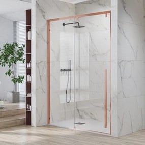 Doccia nicchia oro rosa 140cm scorrevole altezza 200cm | KSA4000G - KAMALU