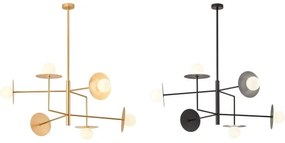 Redo UN1696_1 - Paralume di ricambio per chandelier, per lampada PLATO diametro 10 cm bianco