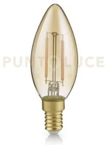 Confezione 3 lampadine led wire oliva ambra 2w, 225lumen, 2.700k d....