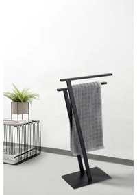 WENKO 24396100 - Porta asciugamani LIRIO 20x40 cm nero