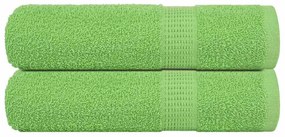 Asciugamani Da Bagno 2 Pz Verde Mela 100x150 Cm 360 G/m² Cotone /