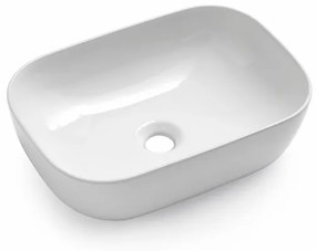 Mobile bagno sospeso con lavabo da appoggio e specchio LED - MIXI I