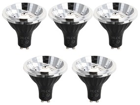 Set di 5 Lampadine LED GU10 dimmerabili 70mm 6.5W 600 lm 3000K