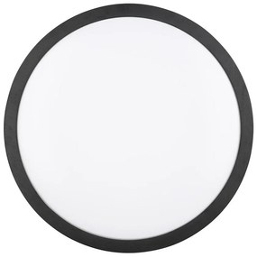 Apparecchio a soffitto LED nero ø 40 cm Iseo - Trio