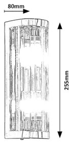 Rabalux 75035 - Applique da bagno SYBIL 2xG9/28W/230V IP44