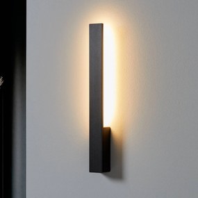 Applique da parete a LED Ivano Arcchio, Nero, Corridoio, Alluminio, Moderno, Applique a LED